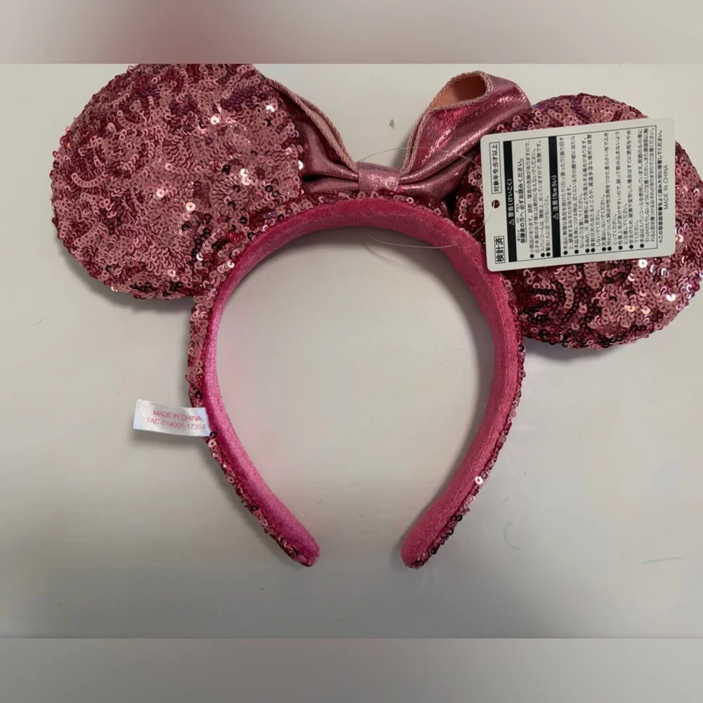 Japan Tokyo Disney Headband Ears Minnie Cherry Blossom - Picture 2 of 3